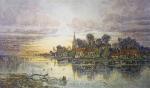 Departing Day (Restrike Etching) art print