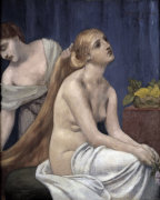 Lady at her toilette giclee art print