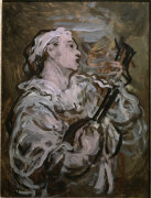 Pierrot with a guitar giclee art print