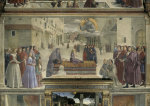 Saint Francis raises child from the dead giclee art print