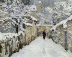 Snow in Louveciennes giclee art print