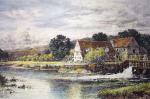 Streatley Mill (Restrike Etching) art print