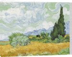 Vincent Van Gogh art print - A Wheatfield With Cypresses, 1889 poster