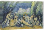 Paul Cezanne art print - Bathers (Les Grandes Baigneuses), 1905 poster