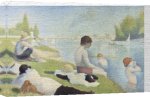 Georges Seurat art print - Bathers At Asni�res, 1884 poster