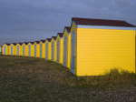 Beach Huts, West Sussex, UK giclee art print