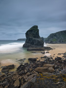 Bedruthan Steps beach Cornwall giclee art print