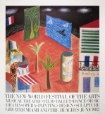 Detail from The Zanzibar with Postcards and Kiosks set, 1982 art print