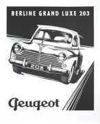Peugeot-203 Berline art print
