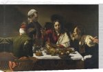 Michelangelo Merisi Caravaggio art print - The Supper At Emmaus, 1601 poster
