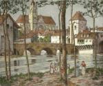 Challeroy, France (Restrike Etching) art print