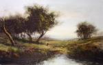 Corot View - Plate I (Cottage) (Restrike Etching) art print