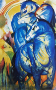 Der Turm der blauen Pferde art print