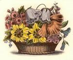 Flower Bowls - Plate III (Restrike Etching) art print