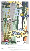 Water Lilies with Japanese Bridge art print