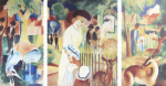 Zoo Triptich art print