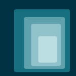Aqua Squares giclee art print