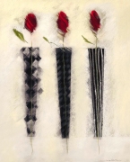 Black And White (Roses - Triple) art print