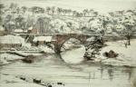 Bridge of Bulgowne, Scotland (Restrike Etching) art print