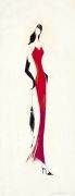 Lady In Red I art print
