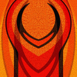 Ochre Flame giclee art print