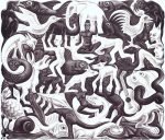 M.C. Escher art print