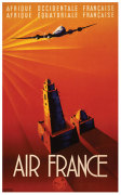 Air France - Afrique giclee art print