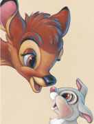 Bambi and Thumper - Best of Friends giclee art print
