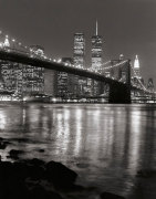 Brooklyn Bridge with World Trade Center giclee art print