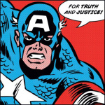 Captain America (For Truth and Justice) art print
