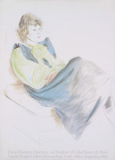 Celia Wearing Checkered Sleeves art print