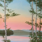 Cooper Sunset Birches giclee art print
