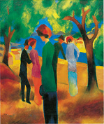 Dame in gruner Jacke, 1913 art print