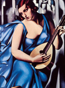 Donna in Blu art print