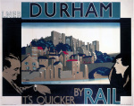 Durham - It's Quicker by Rail art print