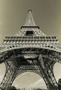 Eiffel Tower Looking Up giclee art print