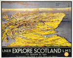 Explore Scotland - Map art print