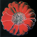 Flower for Tacoma Dome, c. 1982 (black & red) giclee art print