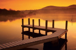 Frosted Jetty on Derwent Water art print