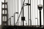 Golden Gate Bridge in Silhouette giclee art print