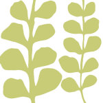 Green Fern on White giclee art print