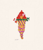 Ice Cream Dessert, c. 1959 (fancy red) giclee art print