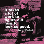 It takes a lot of work to figure out how to look so good (color square) giclee art print