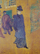 Jane Avril leaves the Moulin Rouge giclee art print
