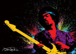 Jimi Hendrix (Paint) art print
