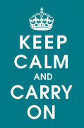 Keep Calm (peacock) giclee art print