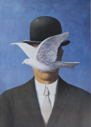 L'homme au chapeau melon art print