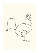 Le Coq 1918 art print
