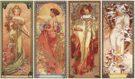 Les Saisons, 1900 art print