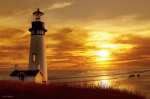 Lighthouse at Sunset giclee art print